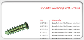 Biocerfix Revision Graft Screws