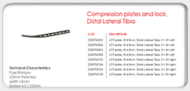 Compression Plates and Lock, Distal Lateral Tibia
