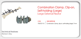 Combination Clamp, Clip-on, Self-holding (Large)