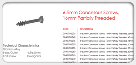 5.0mm Locking Head Screws, Self-tapping, Self-drilling 