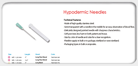 Hypodermic Needles