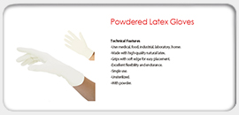Powdered Latex Gloves