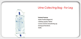 Urine Collecting Bag - For Leg