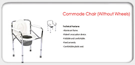 Commode Chair (Without Wheels)