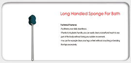 Long Handed Sponge For Bath