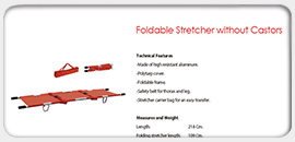 Foldable Stretcher without Castors