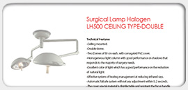 Surgical Lamp Halogen LH500 Ceiling Type Double  