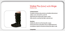 Walker Plus Low Hinge