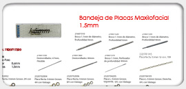 Bandeja de Placas Maxilofacial 1.5mm