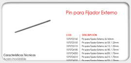 Pin para Fijador Externo