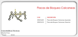 Placas de Compresión y Bloqueo, Ancha de 4.5mm