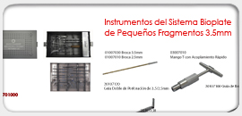 Instrumentos del Sistema Bioplate de Pequeños Fragmentos 3.5mm