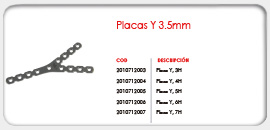 Placas Y 3.5mm