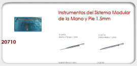 Instrumentos del Sistema Modular de la Mano y Pie 1.5mm