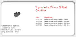 Tapa de los Clavos BioNail GAMMA