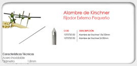 Alambre de Kirschener (Pequeño)