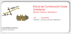 Rótula de Combinación Doble Mediano