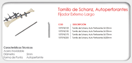 Tornillo de Schanz, Autoperforantes Largo