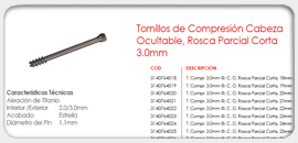 2.4mm Headless Compression Screws Short Thread