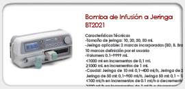 Bomba de Infusión a Jeringa BT2021