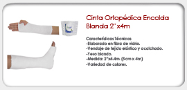 Cinta Ortopédica Encolada 2"x4m