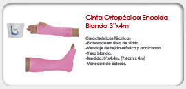Cinta Ortopédica Encolada 3"x4m