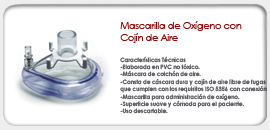 Mascarilla de Oxígeno con Cojín de Aire