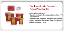 Contenedor de Desechos Punzo Penetrantes