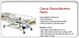 Cama Clínica Eléctrica Presto