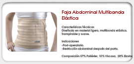 Faja Abdominal Multibanda Elástica