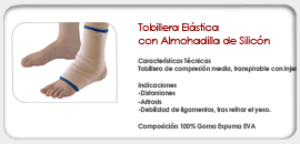 Tobillera Elástica con Almohadilla de Silicón