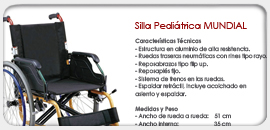 Silla Pediátrica MUNDIAL