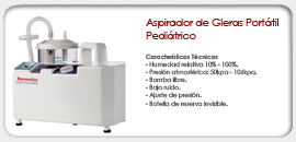 aspirador de gleras pediatrico