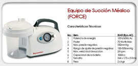 equipo de succion medico force